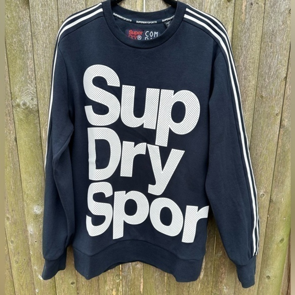 SUPERDRY Men’s Black Combat Sport Crew Neck Sweatshirt (Medium)‎ (NWOT) - Picture 3 of 11